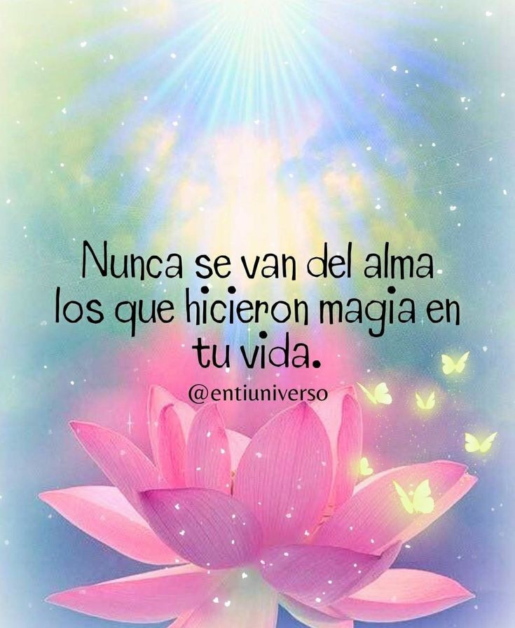 Nunca se van del alma, los que hicieron magia en tu vida!
