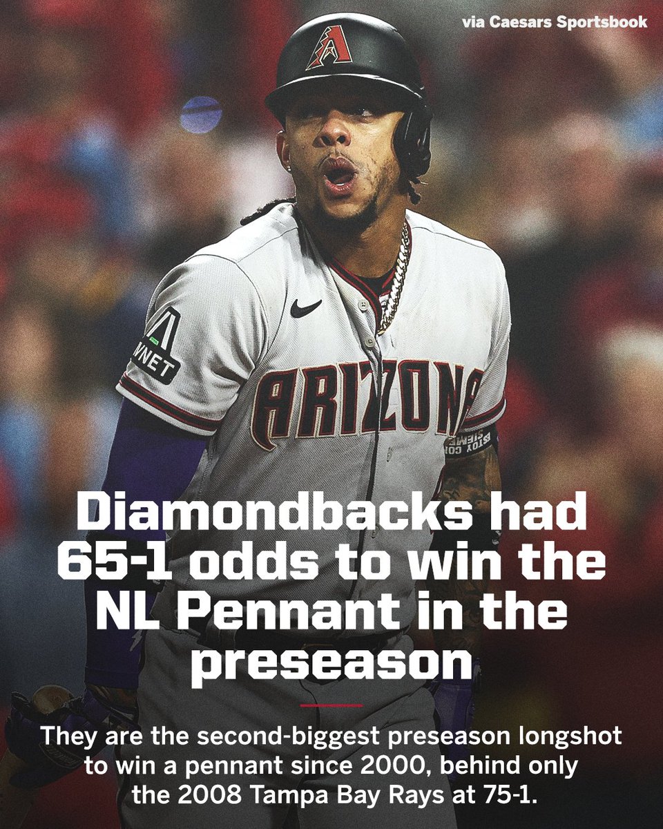 SportsCenter's tweet photo. What a run for the D-Backs 👏 https://t.co/c0WVfb0skz