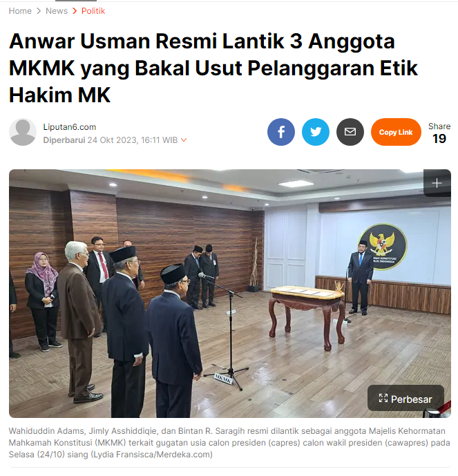 Lawak pagi ini

yang bakal disidang, malah yang ngelantik

kira-kira sidang MKMK bakal gimana kalau kasusnya gini, nilai sendiri aja😆