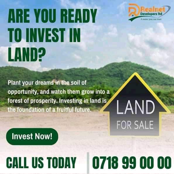 What's your Dream Investment as we approach the Festive Season? 

Here at RealNet, we empower Dreams and make you achieve them. 

Give us a Call today to start your Journey. 

☎️: 0718 99 00 00 

#RealNetDevelopers