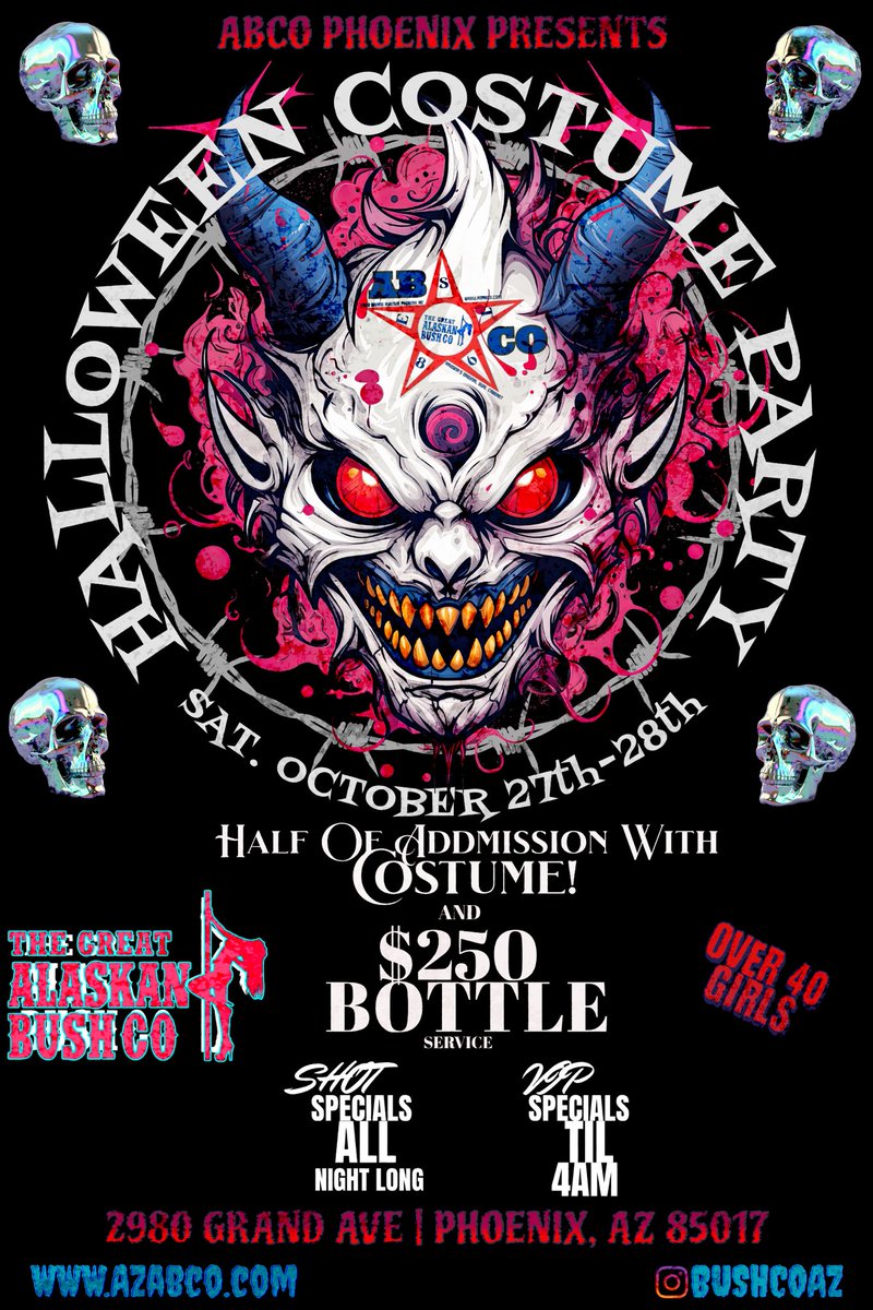 bushcoArizona's tweet photo. This weekend come see why we are the most haunted club in Az! https://t.co/itpRr5JMz2