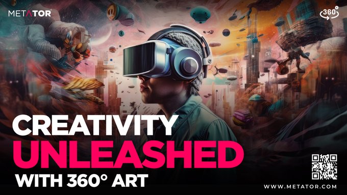 MetaTorOfficial's tweet photo. #Metator, the world where the possibilities are infinite &amp; your art knows no boundaries.

Enter this universe and let your creative spirit soar as you redefine what's possible in the world of art🌐🎨

#Metator #Metaverse #VR #Blockchain #Web3 #ImmersiveArt https://t.co/vhGRhPX3WA