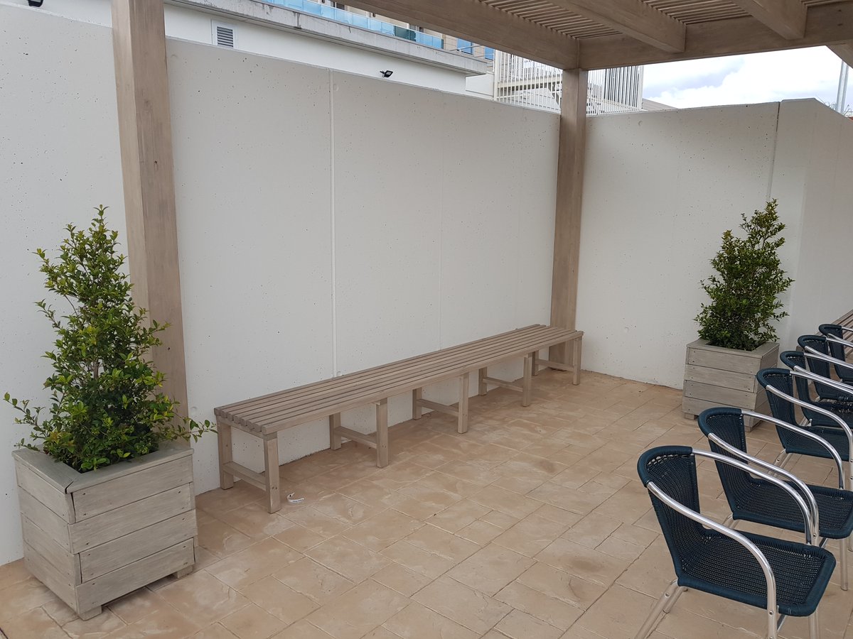 FustMar's tweet photo. Instalacion de pèrgola de Bigas laminadas, y complementos en la zona del Parque acuatico del Hotel Taurus de Pineda de Mar.
Aplicacion de lasur color Gris Piedra.
https://t.co/SUggNrAo5p https://t.co/OaNucFMPLv