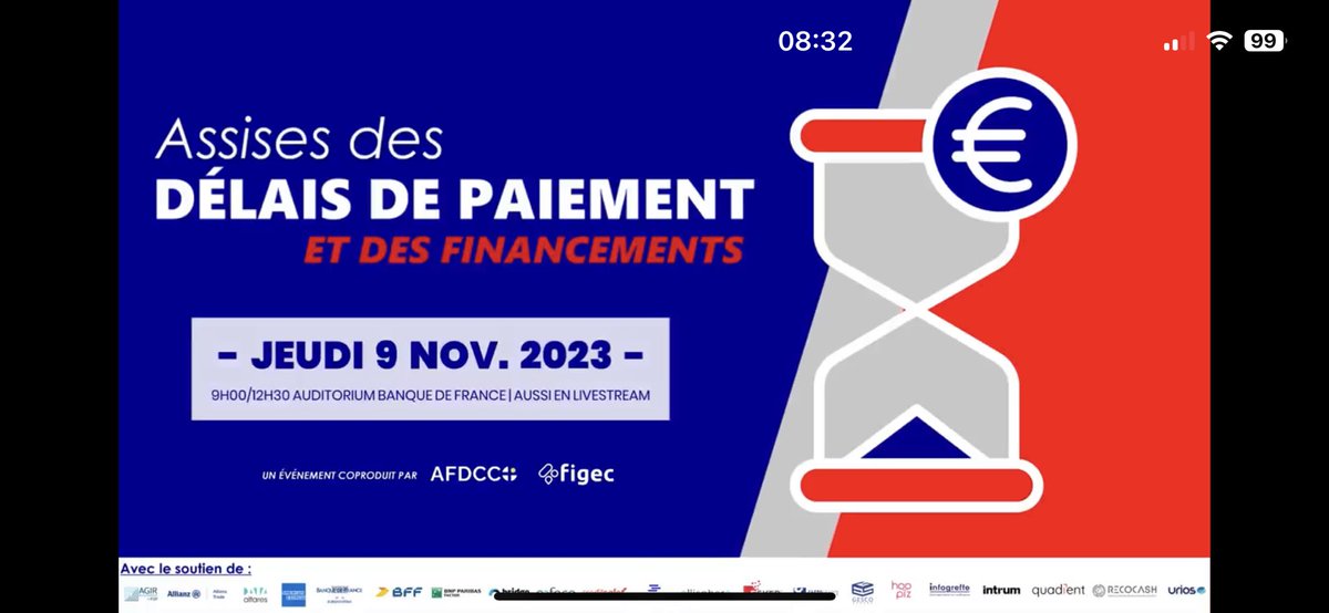 Assises nationales des ⁦<a href="/DelaisPaiement/">Assises des délais de paiement et des financements</a>⁩ et des financements - 09.11.23 - Banque de France.
w/ ⁦<a href="/BATTISTACharles/">BATTISTA Charles</a>⁩ ⁦<a href="/AFDCC1/">AFDCC</a>⁩ <a href="/sbouchindhomme/">Sébastien Bouchindhomme</a>⁩ ⁦<a href="/PPelouzet/">Pierre Pelouzet</a>⁩ ⁦<a href="/VisnovskyF/">Visnovsky Frederic</a>⁩ >> linkedin.com/posts/figec_pa…