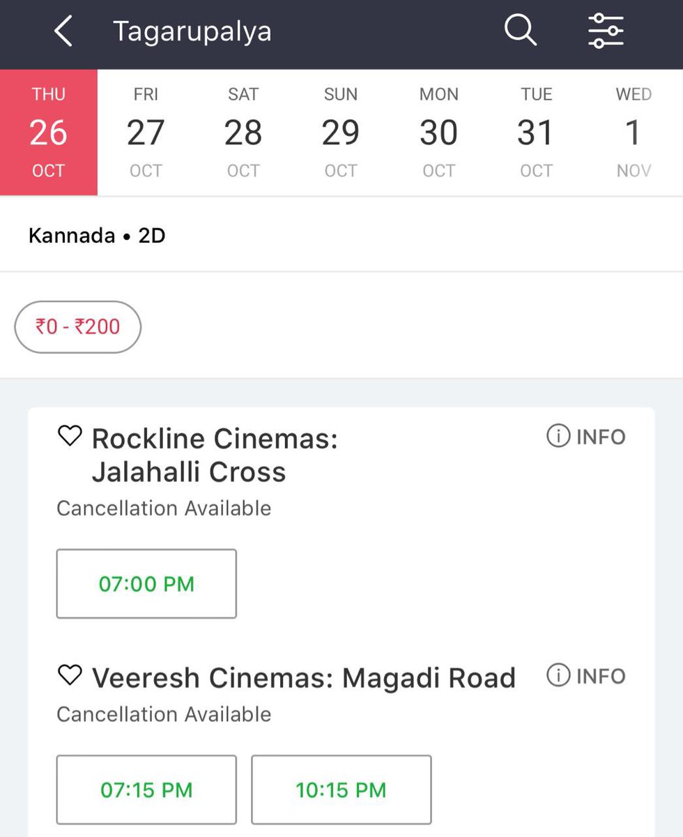 Dhananjayaka's tweet photo. #Tagarupalya Bengaluru premier shows are open for tomorrow. ಚೆನ್ನಾಗಿ ನಗಸ್ತೀವಿ. Family ಸಮೇತ ಬನ್ನಿ❤️

All that you would like to explore and know about the movie Tagarupalya - (Kannada) https://t.co/80zpfQLQ5g @bookmyshow https://t.co/waj5qWPr69