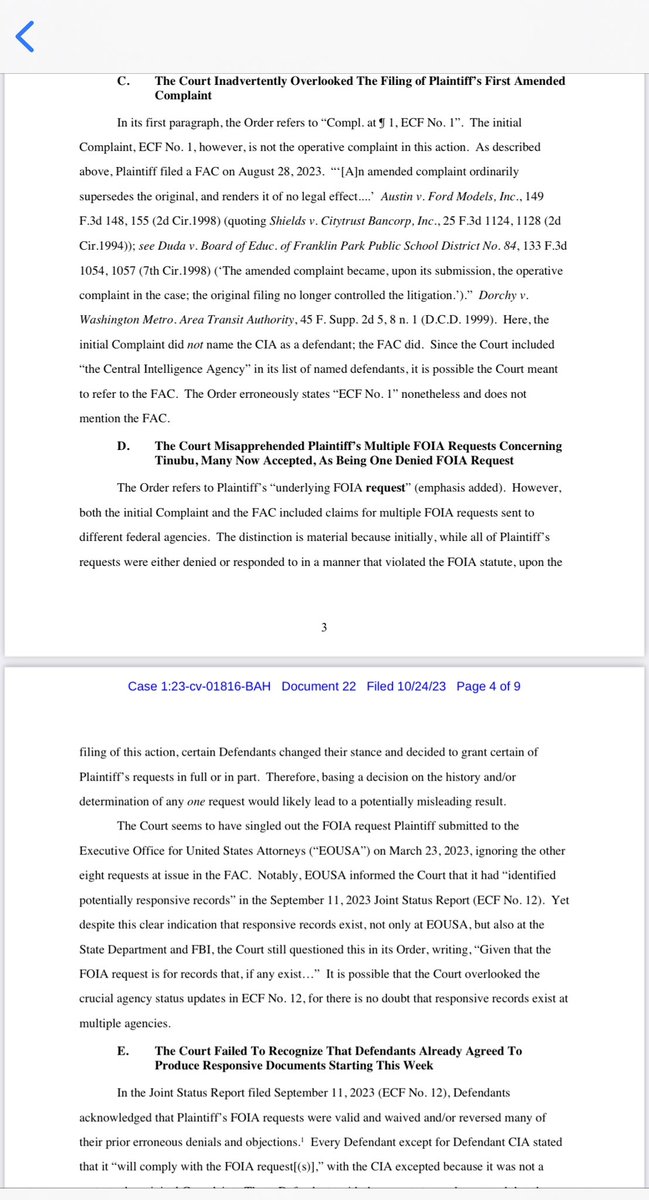 PO_GrassRootM's tweet photo. Founder of Plainsite, Aaron Greenspan has filed an appeal before the U.S Court in Washington DC, telling the court that Nigerians would suffer irreparable harm if the criminal files of Bola Tinubu are not urgently released to the public so as to aid the Supreme Court in Nigeria in their judgement on the 2023 Presidential election petitions.