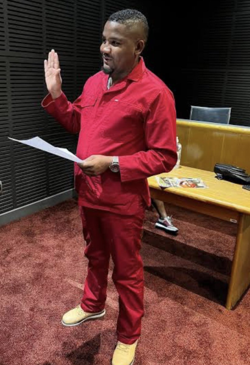 Meet the alleged godfather of corruption in Ekurhuleni, MMC for Finance , The EFF’s 
Nkululeko Dunga. Dunga was appointed MMC in April this year. An MMC earns around R90 000 per month Dunga was in an accident yesterday, traveling in a massive motorcade which had blue lights