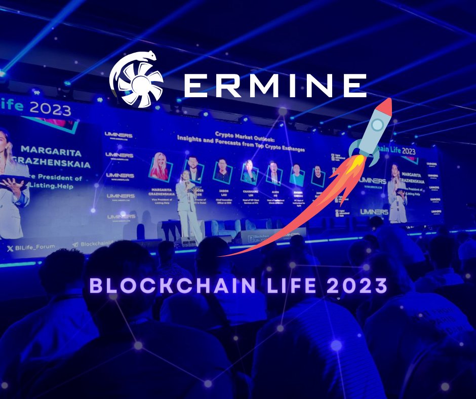 Ermine_pro's tweet photo. Come! 
It will be interesting! 🚀

🌍https://t.co/z2hiqFvLua

#Ermine #BlockchainLife2023 #defi #dex #uniswap #earn #ethereum #Ethereumcommunity #Dubai #UAE #event #web3 #mining #miners #asic #nft #nfts #erm #evm #miningsites #miningnews https://t.co/tHzJLuHt6O