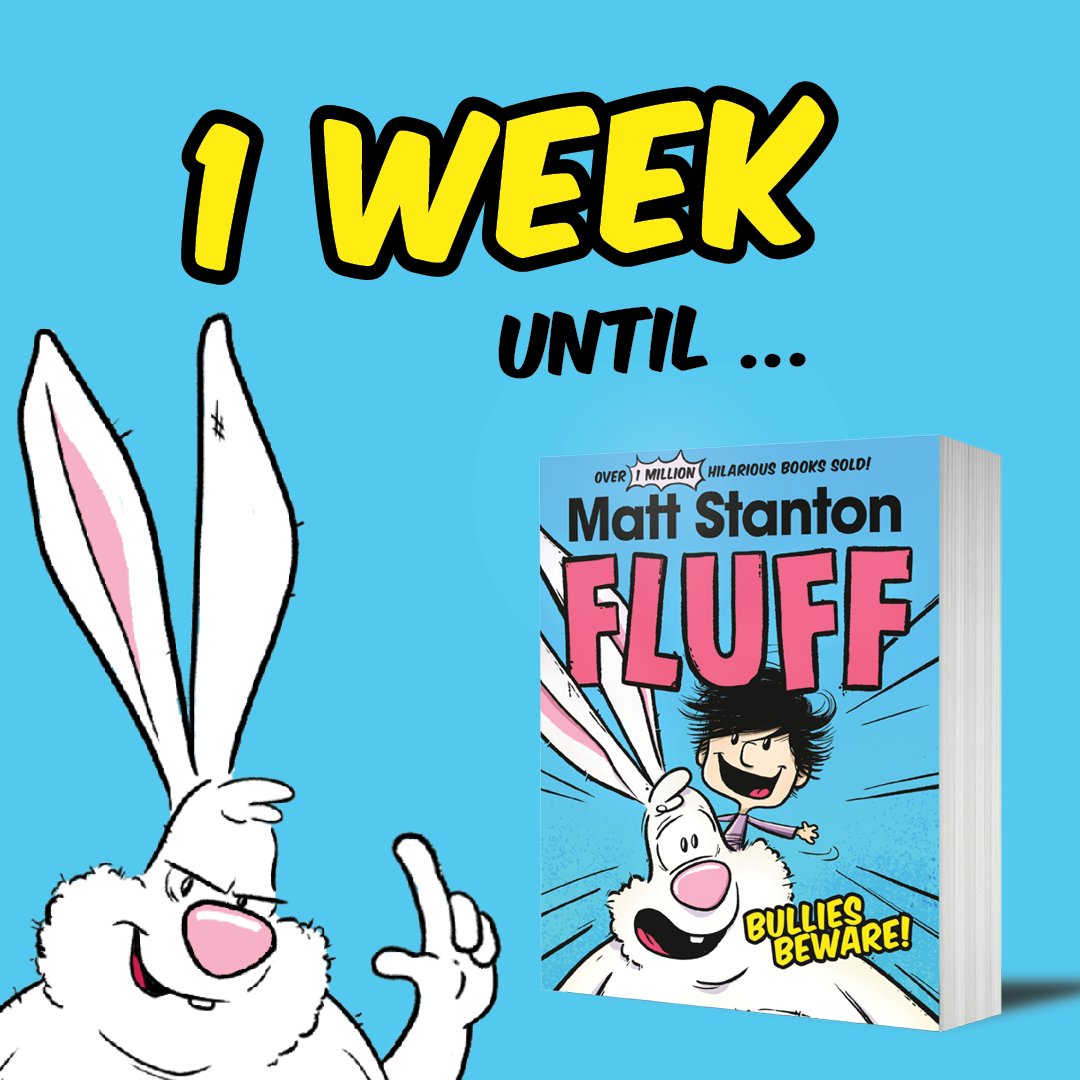 Coming SOON! Get ready to meet Fluff! Fluff is: 🐰 A giant fluffy bunny 🐰 Gilbert's imaginary friend 🐰 Trouble! The brand-new series from Matt Stanton, the creator of Funny Kid and The Odds.