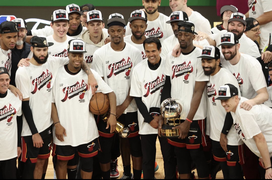 HeatForum's tweet photo. Jimmy Butler plays basketball today

Tyler Herro plays basketball today

Bam Adebayo plays basketball today 

Erik Spolestra coaches basketball today

HEAT NATION WE'RE BACK https://t.co/E3KI2qP1lv