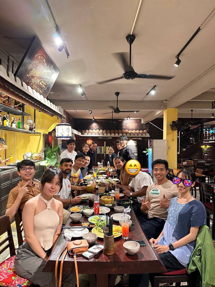 web3village's tweet photo. ✨Gathering in Hoi An: A Memorable Kickoff Dinner with 12 Villagers 👨‍💻🌟 

Stay tuned for exciting workshop and activities! 

@Suci_Community @eth_vietnam 

#W3V #devs_community #bootcamp #co_building #co_living https://t.co/6PL1ExyTWq