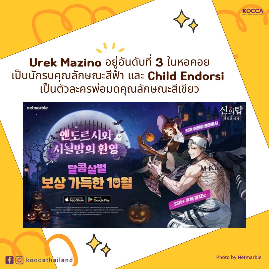 Kocca_Thailand's tweet photo. Netmarble เพิ่มตัวละครใหม่ 'Tower of God: New World' 'Urek Mazino'
😄 K-CONTENT Toward New Horizons
#koccathailand #KOCCA #สำนักงานส่งเสริมคอนเทนต์เกาหลี #เกาหลี #넷마블 #Netmarble #Endorsi #เกม #เกมเกาหลี https://t.co/gmF0bIdTid