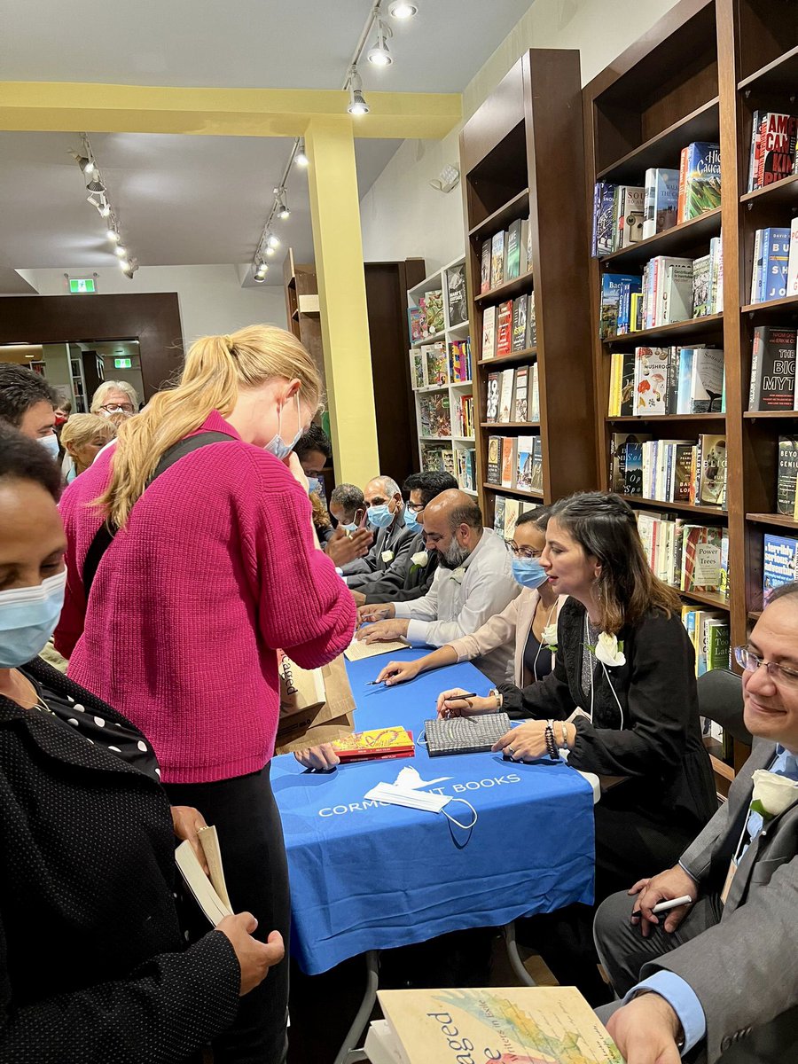 Uncaged Voice is available right now. You can get it from any bookstore near where you live. I was honoured to sit side by side with my valuable writer friends. We never forget our friend @AaronBerhane the book is dedicated to him. Thank everyone who came and support us.