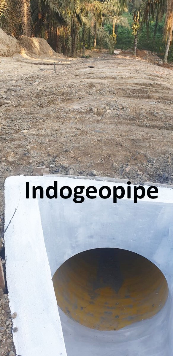 indogeopipe's tweet photo. Pipa HDPE Spiral sebagai gorong - gorong di perkebunan kelapa sawit. https://t.co/Er8LHypL7k