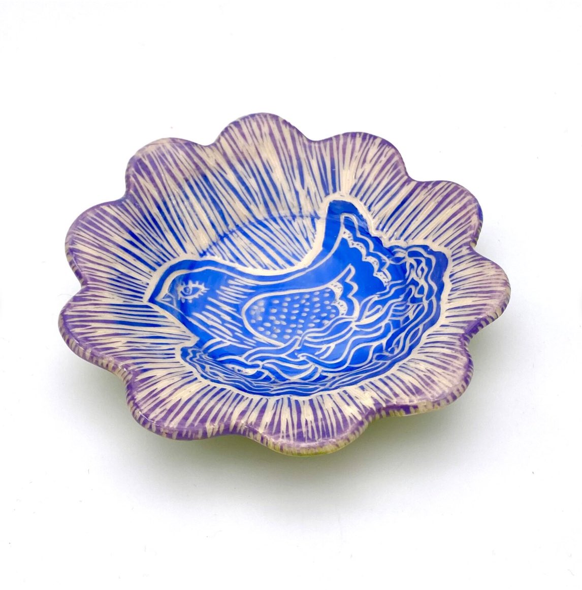 Blue Bird Plate, etsy.me/406pgs9 via @Etsy #trinketdish #tapasdish #appetizerplate #saladplate #birdlovergift #chickenlover #birdlover #handmadepottery #jewelrydish #cottagecore #farmhousedecor