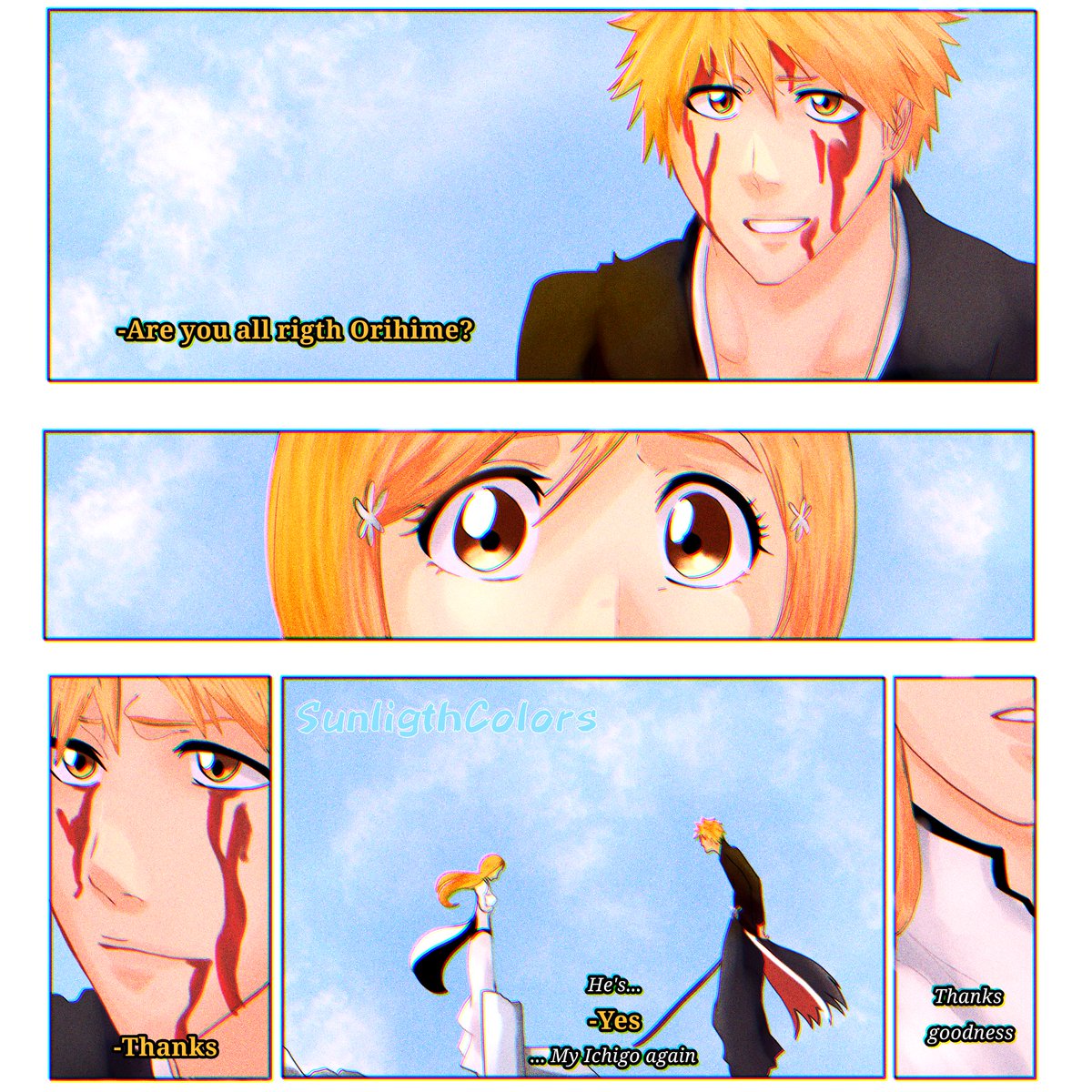 _sunlightcolors's tweet image. I really love them so much 😭 ❤️
#bleach
#ichihime