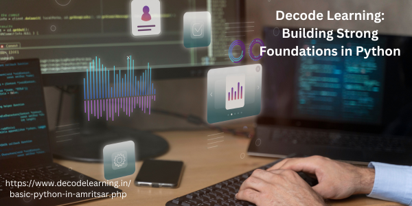 htmlcsscourse's tweet image. Unlock the world of programming with our #basicPythoncourse. Decode Learning ensures you grasp fundamental concepts, empowering you to create your digital solutions.
#basicpythoncourseamritsar
bit.ly/46EAEOA