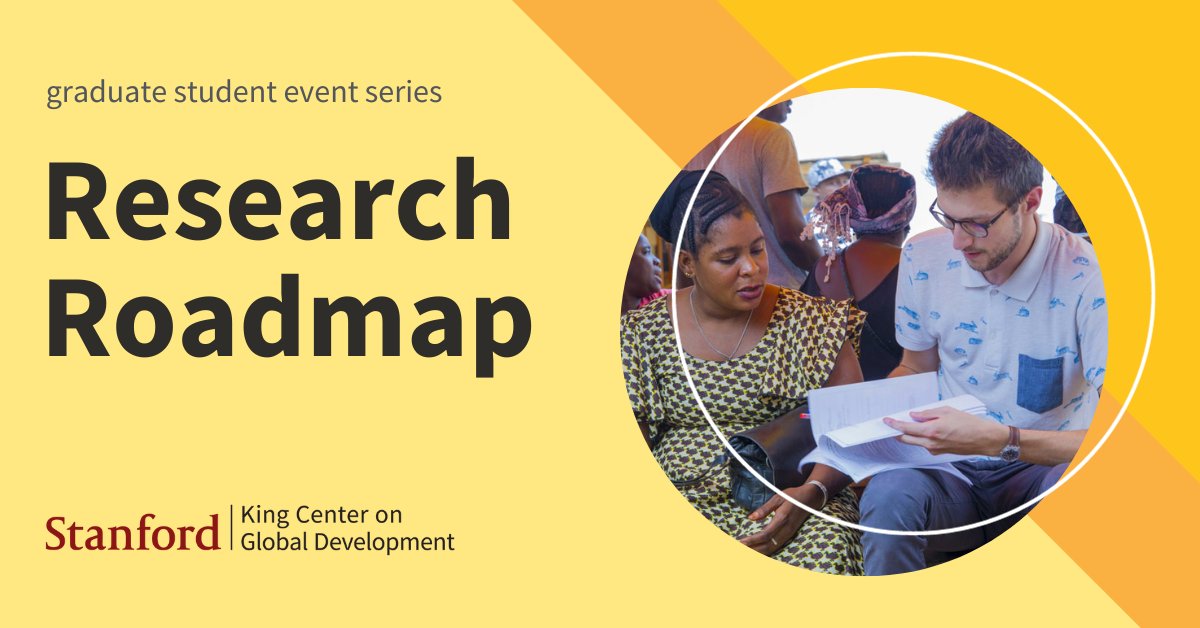 🌍 Had your global research take unexpected twists? Don't miss this panel on adapting and thriving when fieldwork goes off-road. Join for Research Roadmap: Failing Forward. Lunch provided!🌱 #StanfordResearch #AdaptAndThrive

WHEN: Nov 1, 12pm
REGISTER: kingcenter.stanford.edu/events/student…
