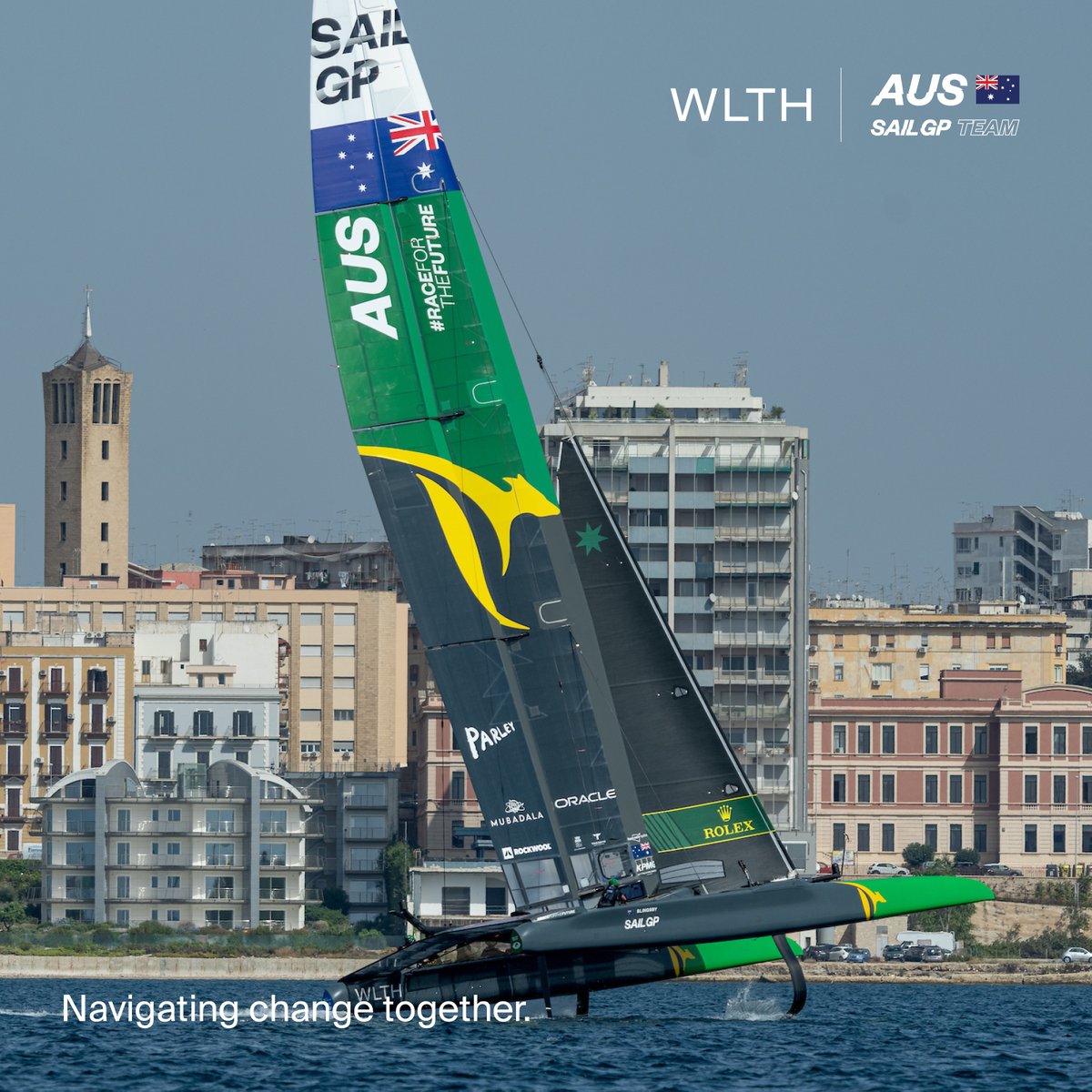 Get behind the green and gold Flying Roo! Purpose-led partnerships with the Australian SailGP Team and Parley for the Oceans.

#sailgp #parley #purposeled #impact #partnerships