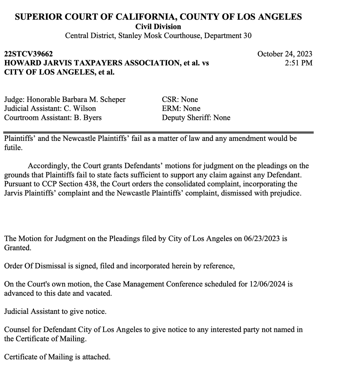 Public Counsel (@publiccounsel) on Twitter photo The court found that “Plaintiffs fail to state facts sufficient to support any claim against any Defendant,” and both cases were dismissed with prejudice. A huge win for affordable housing in LA! 💪 2/7 The court found that “Plaintiffs fail to state facts sufficient to support any claim against any Defendant,” and both cases were dismissed with prejudice. A huge win for affordable housing in LA! 💪 2/7