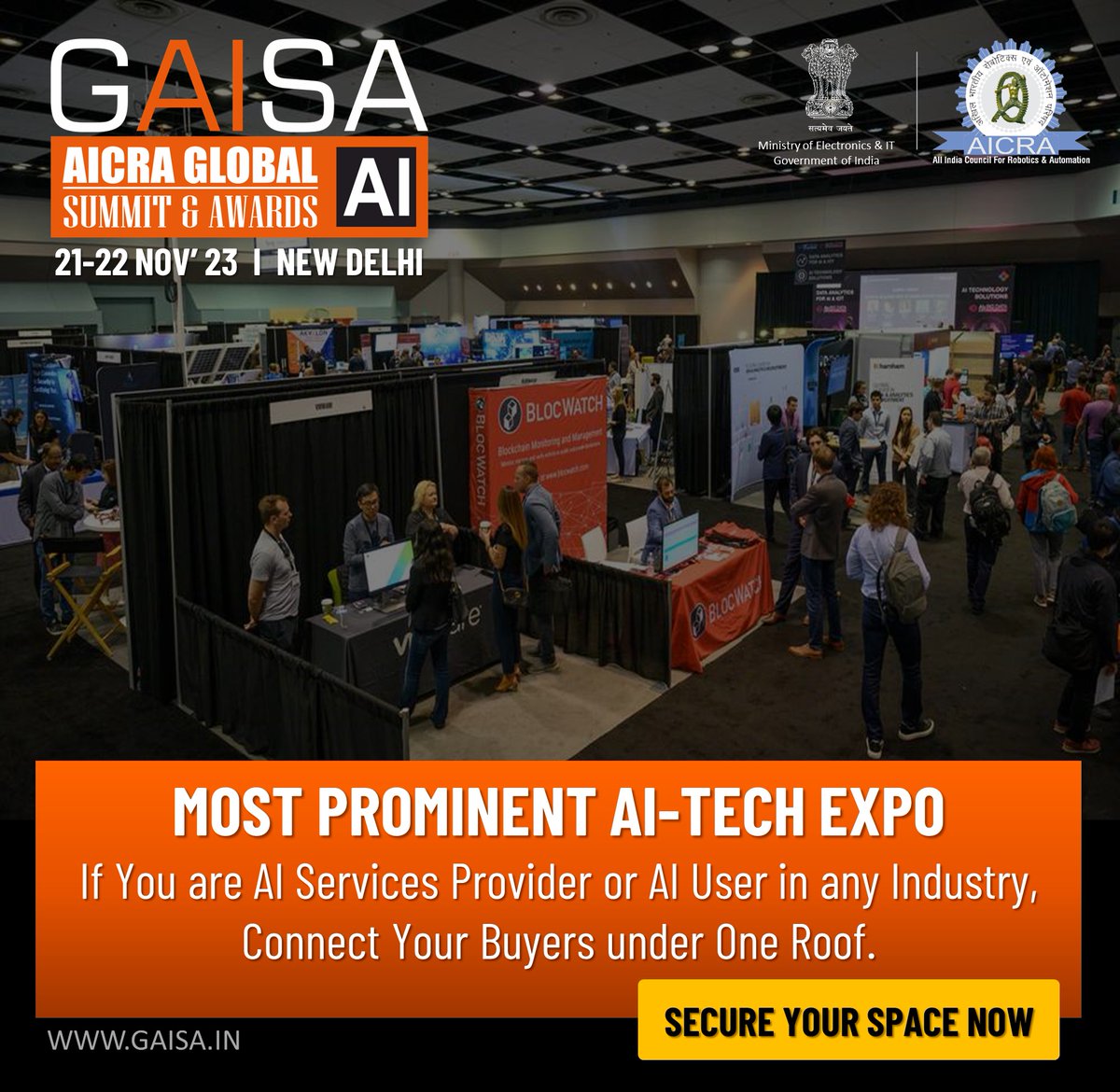 Secure your spot at the AI Technology expo! 🚀✨ Don't miss out on this opportunity to showcase your innovative solutions and connect with industry leaders. Book now and take center stage in front of a global audience! visit: gaisa.in #GAISA #ArtificialIntelligence