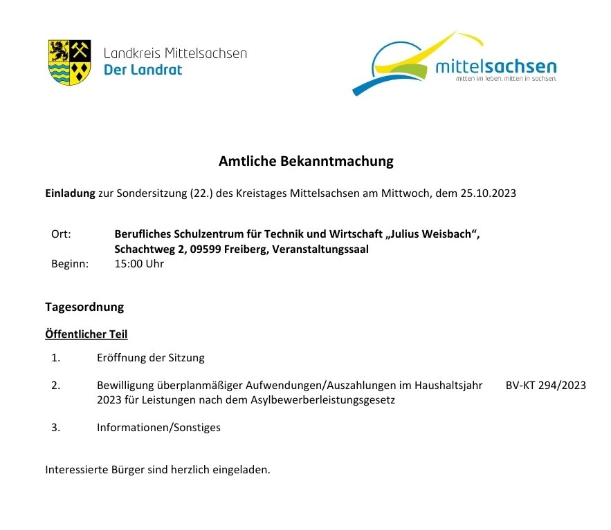 Heute ab 15Uhr Showdown im Kreistag #Mittelsachsen. Landrat #Neubauer besteht auf Beschluss zu weiterem #Asylchaos. Wir geben unseren Bürgern eine starke Stimme & stehen an Eurer Seite. NEIN zum Asylchaos & weiteren Ausgaben! #UnserLandZuerst #AfD #Abschiebekultur #aufgehts