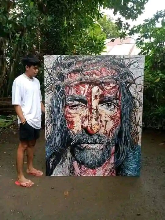 Rekon40's tweet image. This kind of arts don't trend!!! Why? 
If You  love Jesus Like this post,repost and let's follow each other 

Mohbad Knack Maguire and Onana Tonto Dikeh Tomiyasu Abu Salami Chief of Staff Sevilla Odegaard Partey Tunde Ednut Divorce Supreme Court Samklef Burna Rema #BabarAzam𓃵