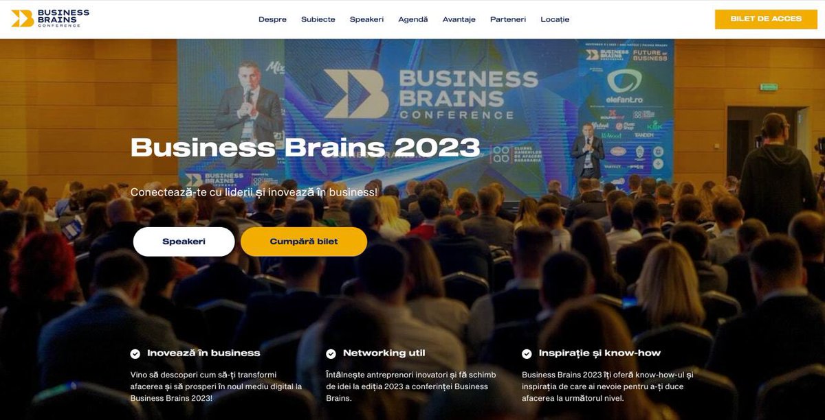 ultima zi pentru a prinde un bilet la Business Brains Conference 2023, care va avea loc mâine, 26 octombrie. Invitați buni, teme interesante și mult networking. Poți beneficia de 10% discount la bilet, dacă utilizezi promo code-ul FAGURA din acest link myconnector.ro/business-brain…