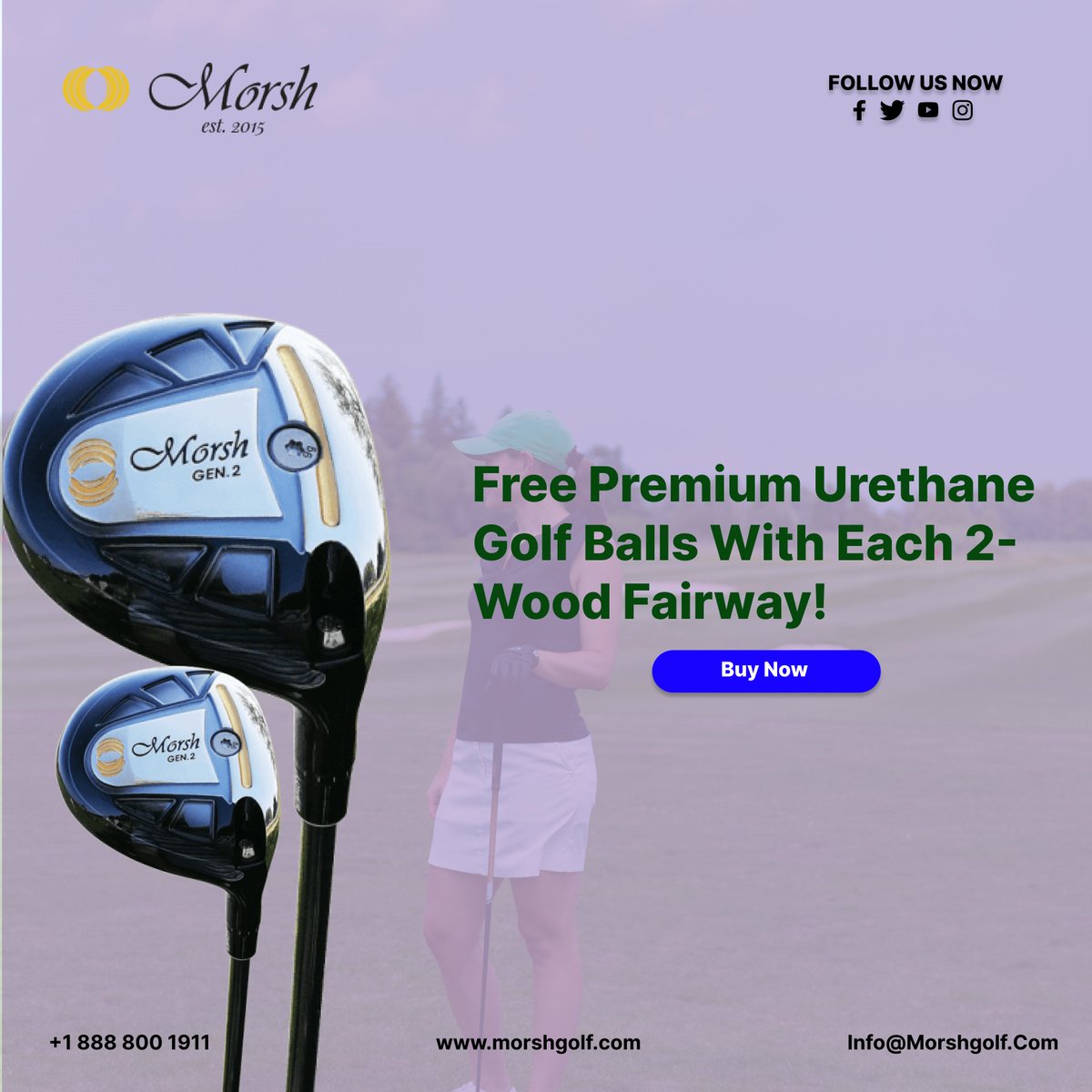 MorshGolf's tweet photo. MorshGolf is offering a dozen 4-piece urethane golf balls and shipping for free with each order of any of our Fairway 2 Woods. Don’t miss this limited offer!
Visit: https://t.co/Yr6sqVlOI3

#golfing #golf #golflife #golfer #golfswing #golfstagram #instagolf #golfcourse https://t.co/Ls6S5NIhZ1