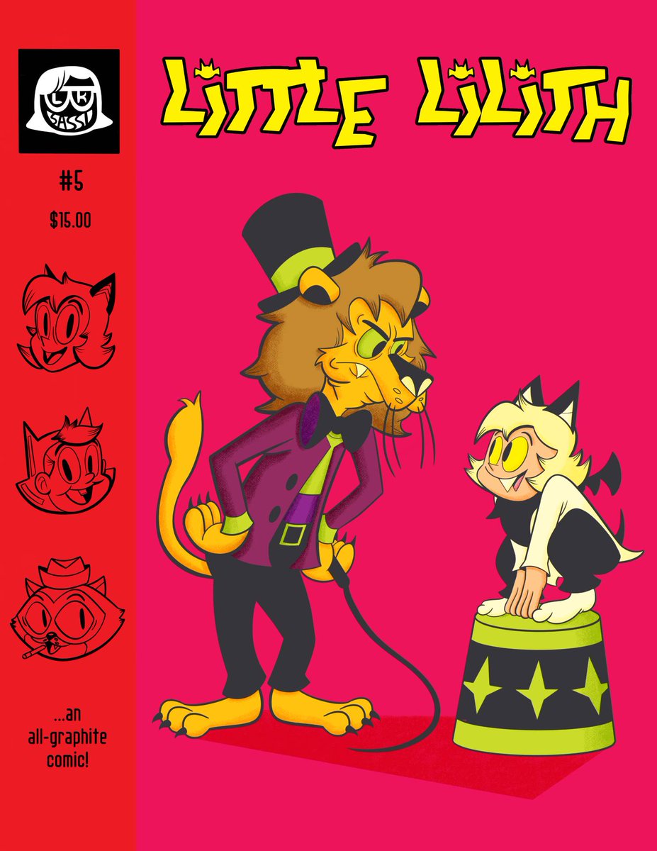 lksassi's tweet image. Here's the cover for Issue 5 of Little Lilith! If you'd like a copy, I'm in the process of setting up an Itch page. #comics