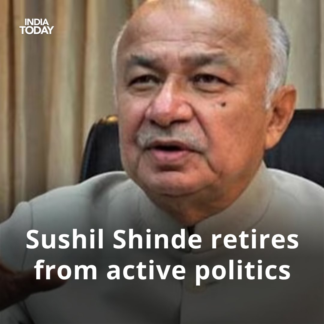 Former Chief Minister of #Maharashtra and senior Congress leader #SushilKumarShinde announced his exit from electoral politics ahead of the 2024 Lok Sabha polls.

Speaking to AajTak, Shinde said 'I have taken the decision to retire from active politics, but I will be available