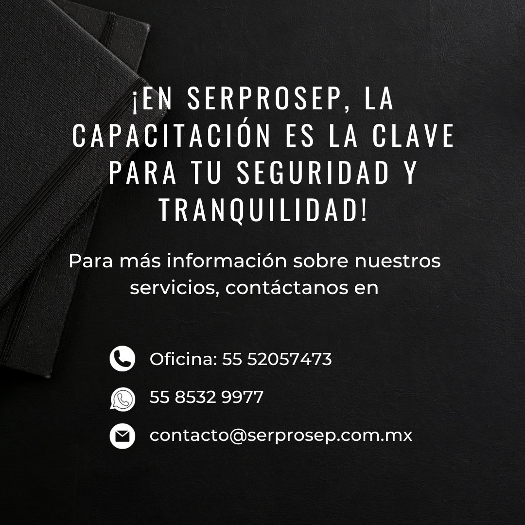 SERPROSEP_MX's tweet photo. En SERPROSEP, creemos que la capacitación es la base de la excelencia en seguridad. Tu seguridad es nuestra misión, y la capacitación es nuestro camino hacia un México más seguro. 55 52057473
- 
#SERPROSEP #SeguridadPrivada #Protección #Seguridad #SeguridadConfiable #México https://t.co/4h044zRGbn