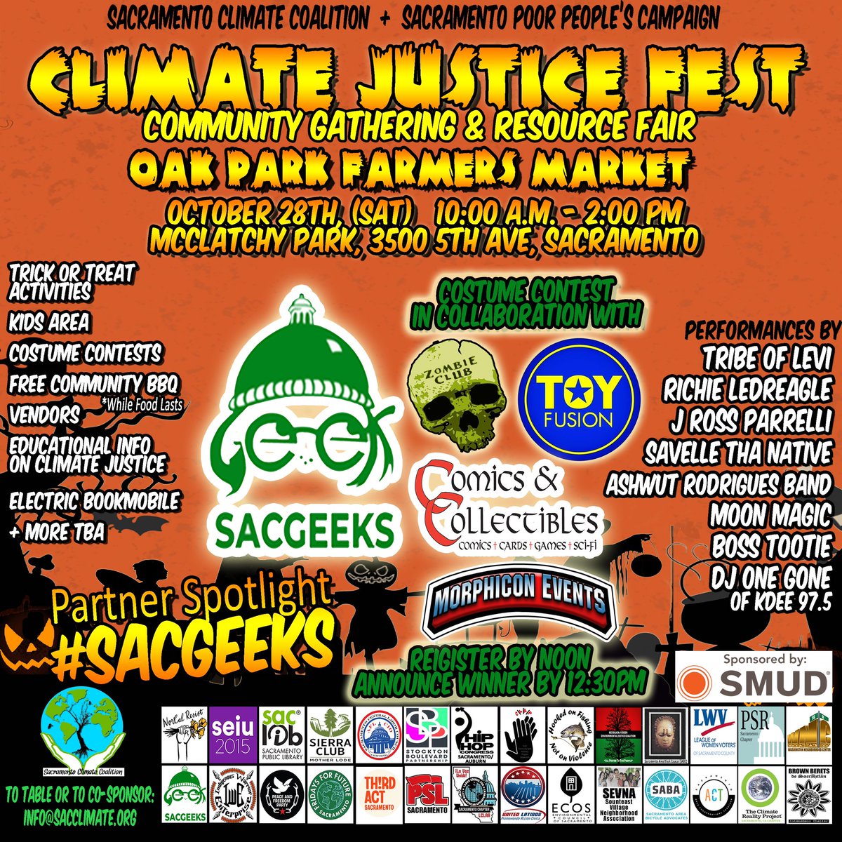 This Saturday! #sacramento #ClimateJustice #sacgeeks #halloween