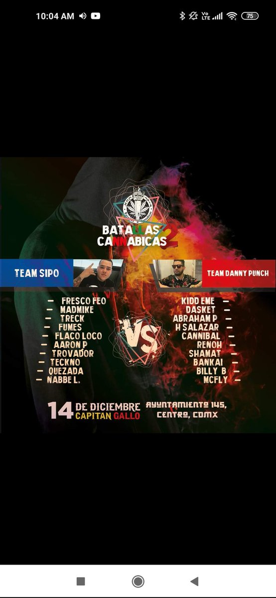 Se acuerdan de #BatallasCannabicas2 
CURIOSIDADES DE ESE EVENTO
*El <a href="/AlacranBerchelt/">Miguel Berchelt</a> estaba en el público 🥊
*Sipo invita a Eptos al escenario para la batalla estelar (Primer acercamiento después de mucho) 🤜🏻🤛🏻
*300 personas llegaron ese día 

#EsCosaSeria
