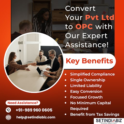setindiabiz's tweet image. Want Quick &amp;amp; Easy Conversion of your Pvt Ltd to OPC? 
Talk To Our Experts! 
Send Queries To: zurl.co/rUue  
#OPCConversion #OPCtoPvtLtd #CoversionServices #Setindiabiz