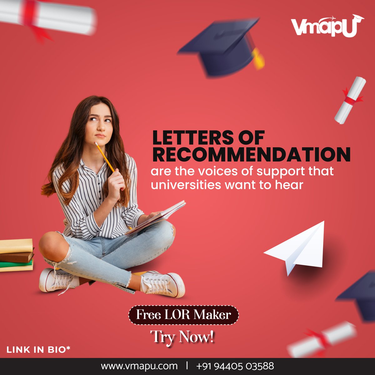 VmapU_'s tweet photo. Get your LOR generated in few minutes with the help of our free LOR tool 📄
 
You can find the tool on our website (link in bio)🖇️

#VeducateU #VcareforU #VmapU #overseaseducaion #lor #freetool #educationconsultancy #abroadstudies https://t.co/O4aUCRk8TV