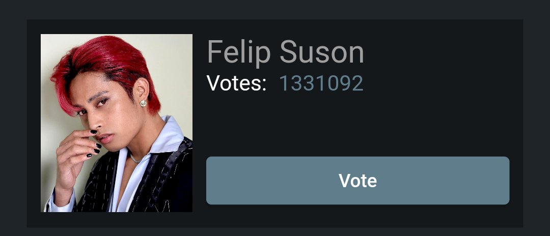 Ken is currently in 3rd place, I think kaya pa iangat. Agree? Let's go!

<a href="/felipsuperior/">FELIP</a> #FELIP
#SB19_KEN

#NETIZENSREPORT #FELIPSUSON for Asian Celebrity of the Year #ACOTY2023 #ACOTY2023FELIPSUSON <a href="/thenreport/">The Netizens Choice Magazine</a>