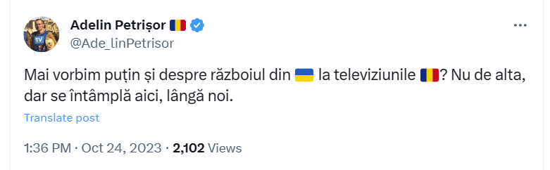 ingerisidemoni's tweet photo. L'au uitat pe Adelin Ochisor pe burta undeva, prin Ucraina ... si ce scena frumoasa putea face, nu ca talamba aia de la Digi...
#PresaPeBurta https://t.co/aoVF7D7ZtT