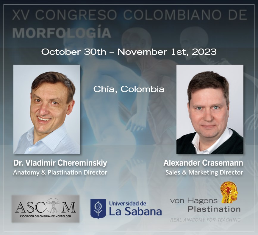 vonHagensPlast's tweet photo. We are excited to announce our participation at the XV. Colombian Congress of Morphology, hosted by Universidad de La Sabana, from October 30th to November 1st.
Please feel free to visit us there!
#Colombia #LaSabana #ASCOM #medevent #congress #morphology #vonhagens https://t.co/hjpSMlGmyc