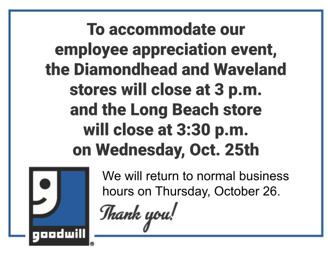 Goodwill Industries of South MS tweet media