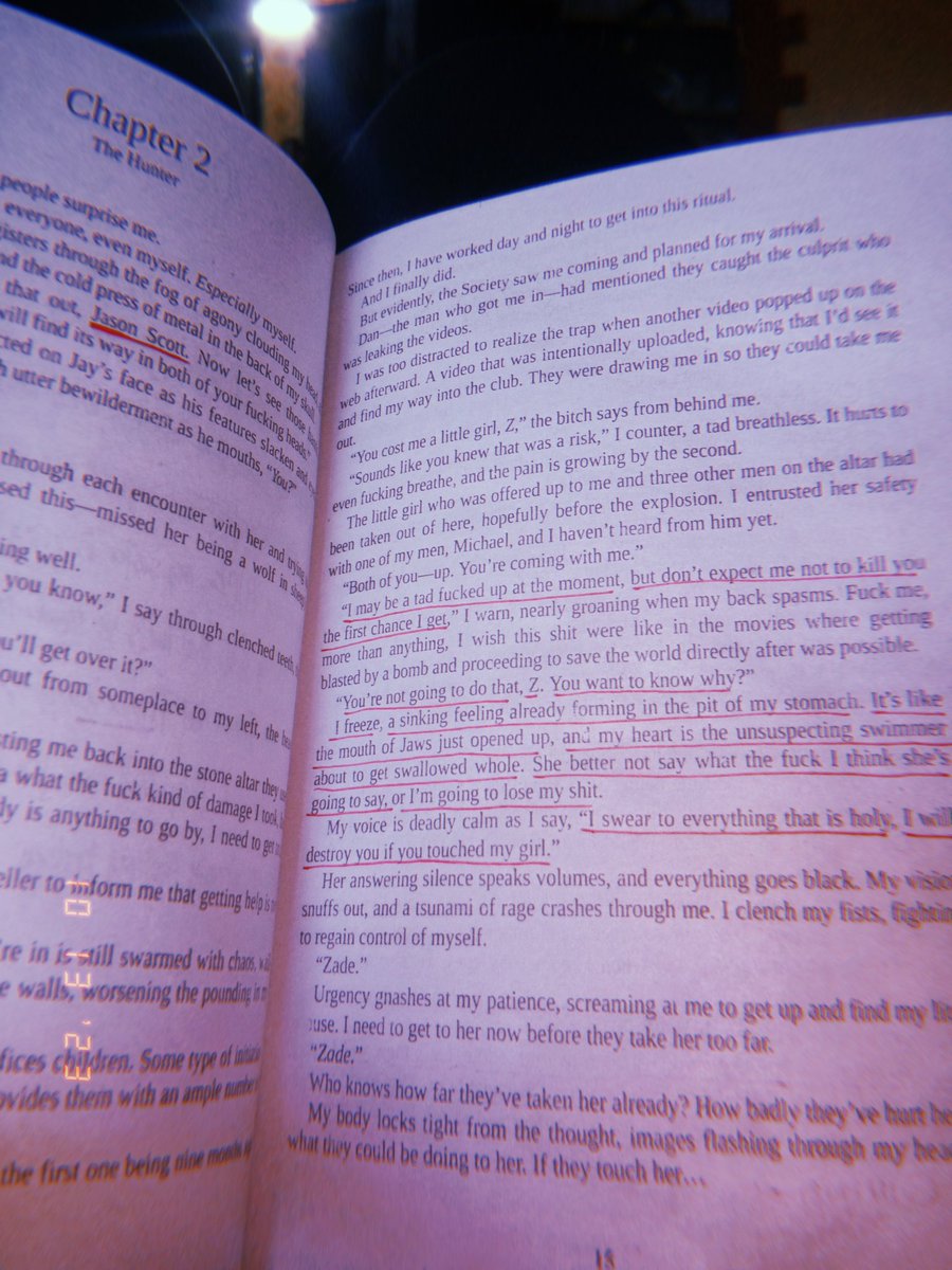 BookTok made me read it, and it's one of the best decisions I've made in my reading journey. I'm in love with the main characters but Zade has my heart❤️ Reading the early chapters of Book #2 in the series.

#hauntingadeline #dark #booktok