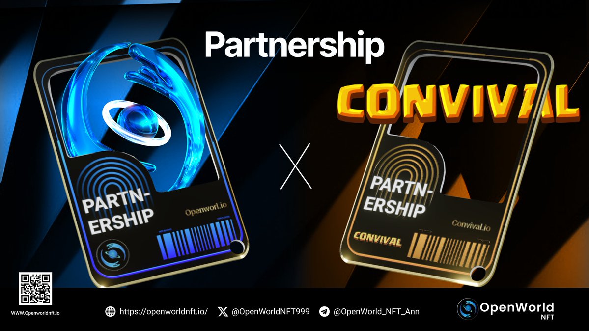 openex_O's tweet image. 🔇 Announcement 

#OpenWorld_NFT is thrilled to unveil an incredible partnership with yet another groundbreaking project #convival

🤝 Join and follow : t.me/OpenWorld_NFT_…

☘️ Linktr.e : linktr.ee/OpenWorld_NFT

#OpenWorldNFT #Blockchain #web3 #NFT_Shareholder #owner