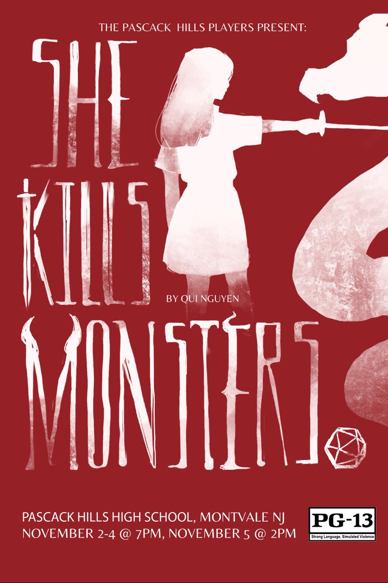 MrsBuckleyPRHS's tweet photo. Support the Pascack Hills Players and see SHE KILLS MONSTERS November 2 - 4: https://t.co/AKCyDTZNBT https://t.co/CP2nUc9nf0