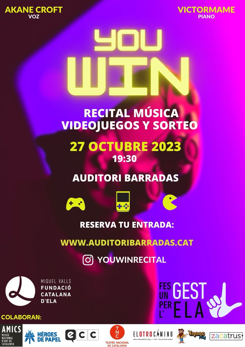HeroesdePapelES's tweet photo. ¡Sorteo EXPRESS!

El próximo viernes 27 de octubre tendrá lugar en BARCELONA el concierto solidario @YouWinRecital , ¿Piensas asistir?

Para celebrarlo, SORTEAMOS 2 ENTRADAS: solo tienes que seguir ambas cuentas y hacer REPOST a esta publicación.

¡Mañana anunciaremos ganadores! https://t.co/UB0E5g3kq7