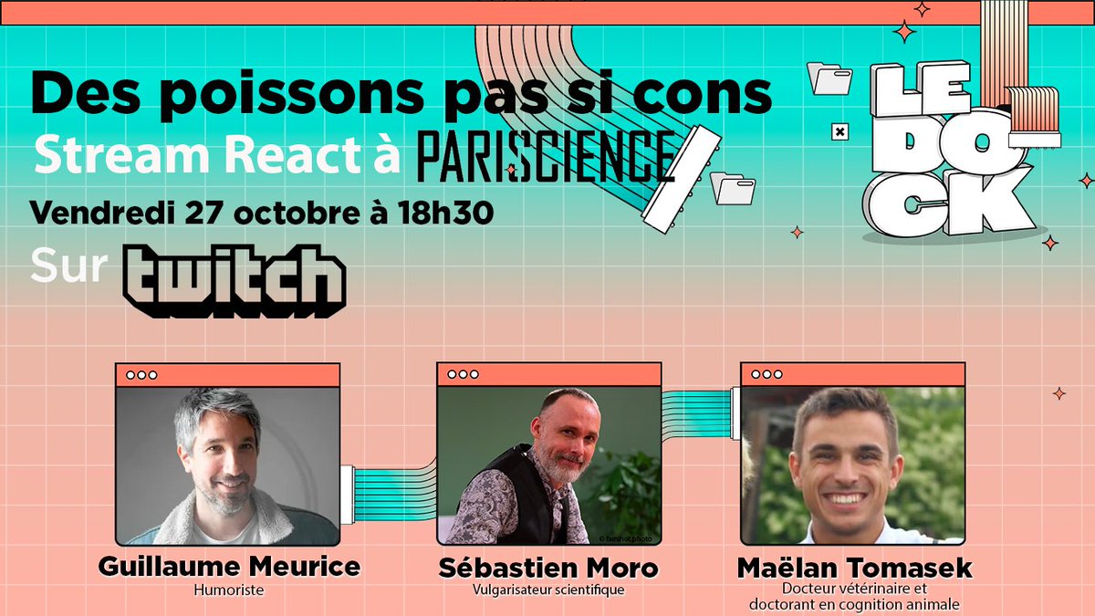 ARTEpro's tweet photo. 🐟💡 Avec @Pariscience et le @CNES, @ARTEfr
vous donne RDV sur Twitch vendredi à 18h30 pour un stream react autour du doc "Des poissons pas si cons ?", en compagnie de @curiosiboite @GMeurice Sébastien Moro et Maëlan Tomasek ➡ https://t.co/JCY4G5Zrxz https://t.co/F8hXaQD647