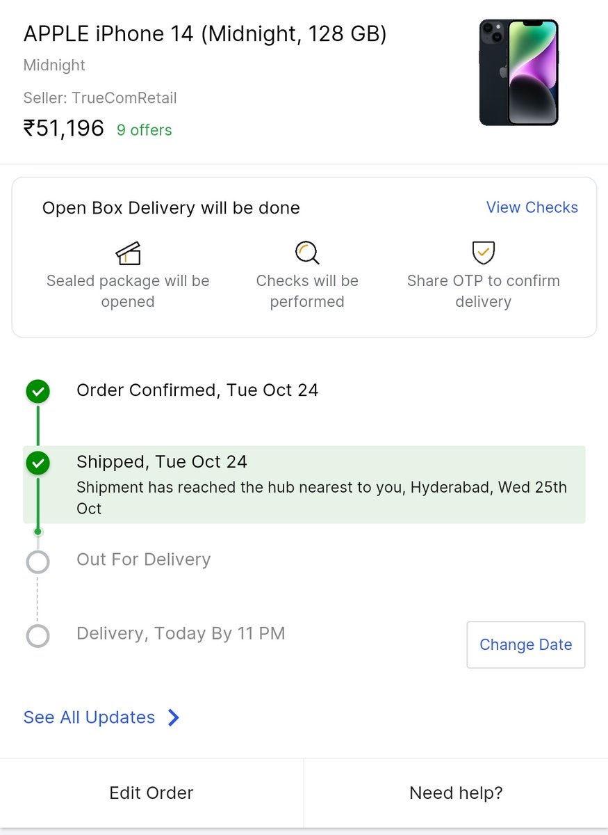 nsrnivas's tweet photo. @flipkartsupport @Flipkart @amazonIN I have ordered same mobile yesterday. Plz make sure that it should be delivered without any cancellation . https://t.co/bNFlBg8gZ6