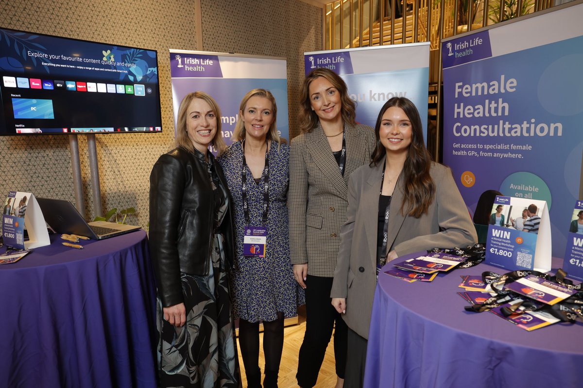 ibec_irl's tweet photo. Special thanks to the Ibec HR Leadership Summit returning strategic partners Accenture and Irish Life Health and associate partners CleverCards and DeCare for supporting today’s event. #IbecHR https://t.co/x7o6fWhiq2