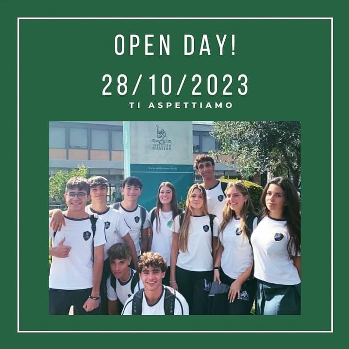 IstitutoMassimo's tweet photo. Il 28 Ottobre 2023 Vi aspettiamo per il nostro Open Day. I nostri ragazzi, docenti e tutta la famiglia Ignaziana Vi mostreranno dal vivo tutte le attività formative del nostro Istituto.Prenotatevi  —-> https://t.co/u5HDyaiJSh  . 📚🎓🏛️✨ #GesuitiEducazione #IstitutoMassimo https://t.co/6YSZAD6Amm