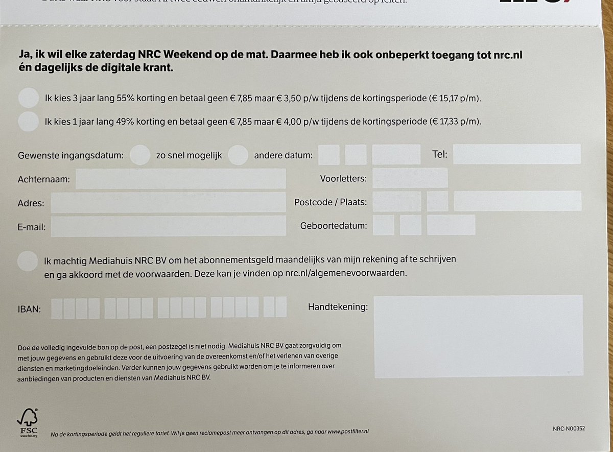 Hoelang is deze proefperiode? #nrc