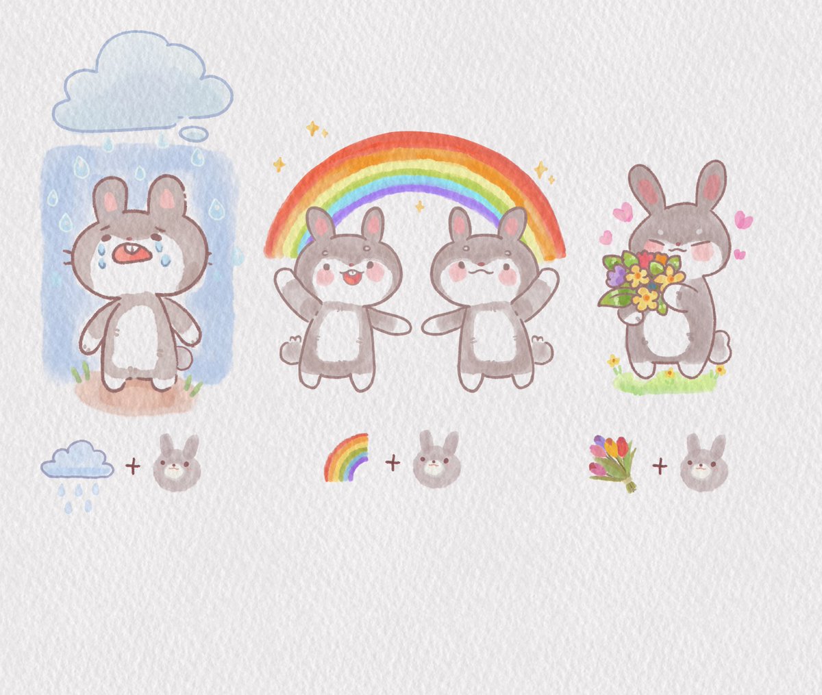 Rabbit pastel🌈 tweet media